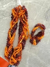 Handcrafted Multi-Layer Baltic Amber Necklace & Bracelet Set