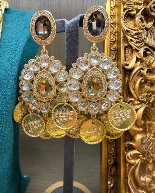 Vintage Palace Tassel Earrings | 18K Gold-Plated Statement Earrings