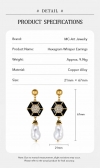 Hexagram Whisper Earrings